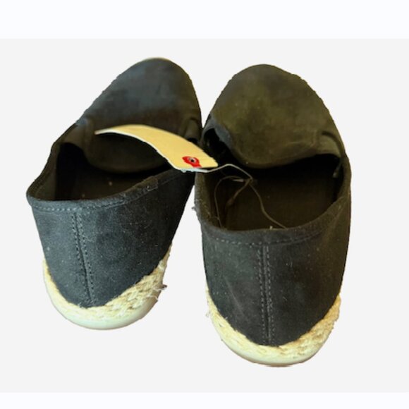 Esprit Erika Black Canvas Espadrille Flats Slip-On Size 9.5 - Picture 5 of 7